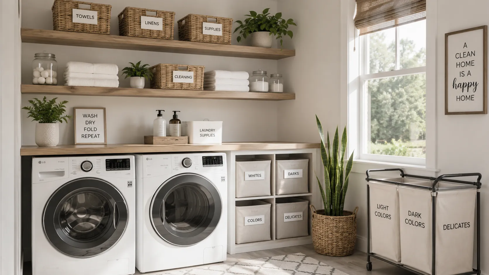 How to Organize a Laundry Room: Essential Space-Saving Ideas